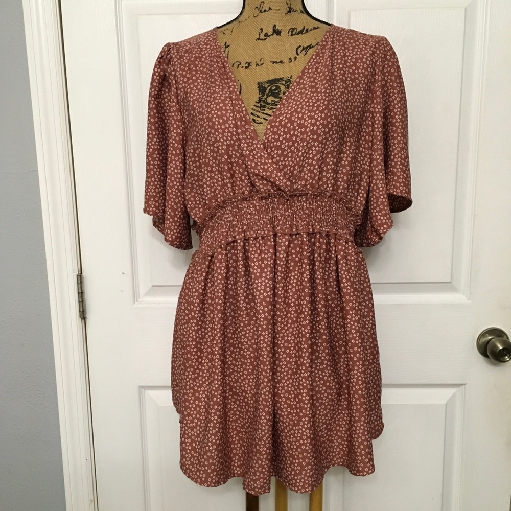 Blush Flutter Sleeve Top